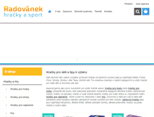 Tablet Screenshot of hracky-radovanek.cz